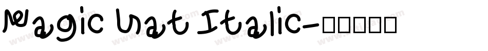 Magic Hat Italic字体转换